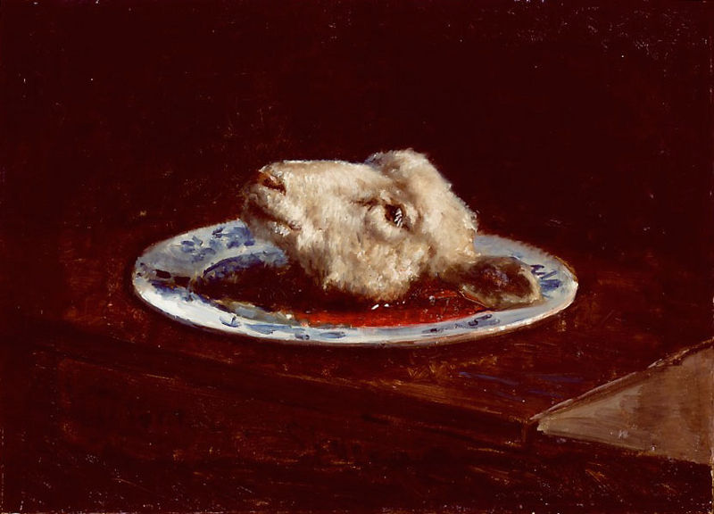 Lammehoved på fad (1880 painting)