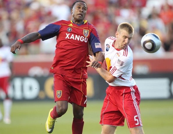 Robbie Findley in action in his MLS days.