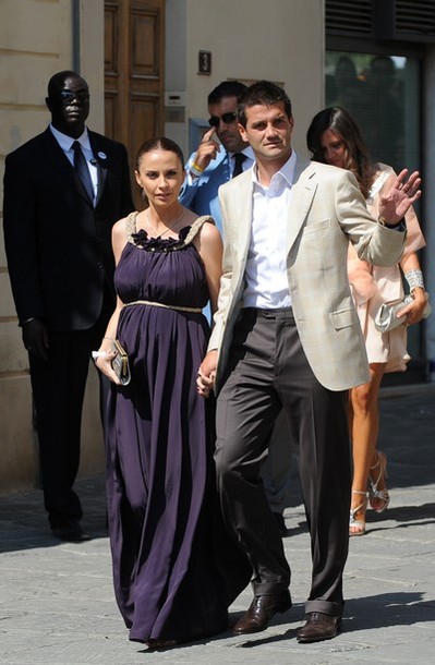 Christian Chivu and wife go to Sneijder's wedding