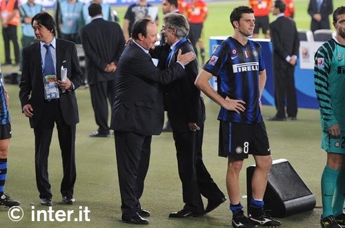 Rafa and Moratti - awkward