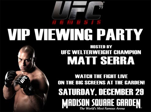 Matt Serra UFC 79 party