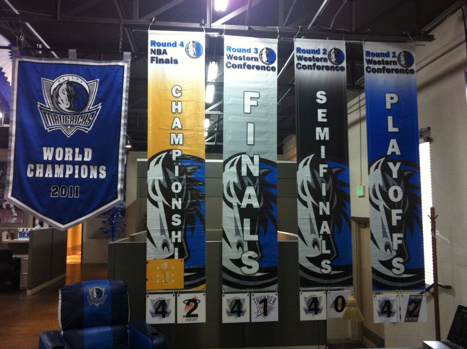 mavericks championship banner