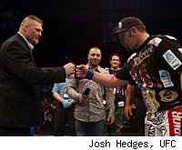 Lesnar vs. Carwin will be the main event for UFC 116 in Las Vegas.